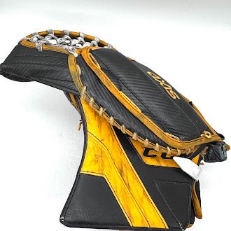CCM AXIS - Ensemble de protections de gardien de but Pro Stock d'occasion (noir/jaune)